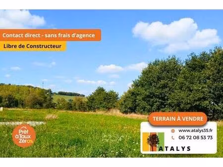 terrain constructible viabilisé à vendre