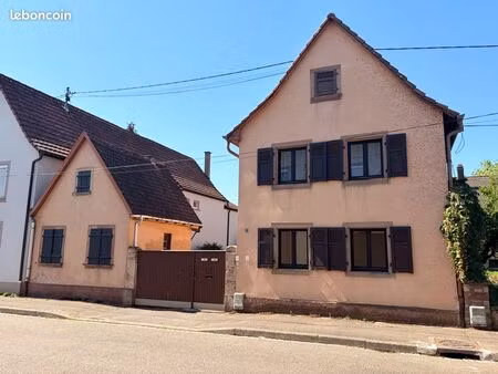 maison individuelle 1948 – 2 appartements 62m2 + 84m2 + grange – brumath centre