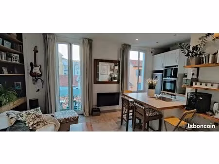 nice t3 meublé rénové climatisé avec balcon 40m2 – ave république – bail étudiant