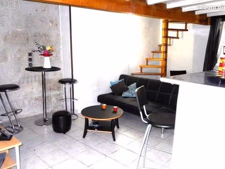 t2 duplex meuble plein centre ville