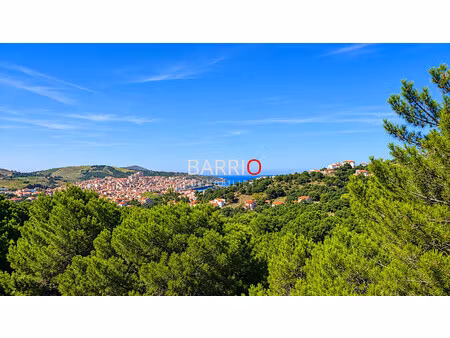 banyuls-sur-mer - villa 3 faces 145 m² habitable garage et jard