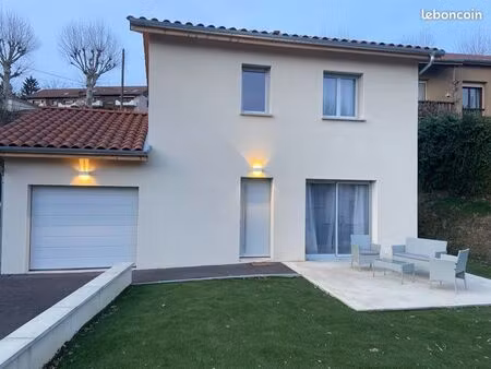 location maison neuve t4 - 90 m² - 3 chambres – 1 bureau – centre la côte st andré