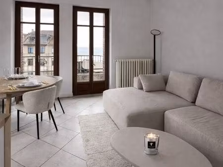 a louer - t2 meublé avec vue imprenable sur le lac - thonon-les-bains