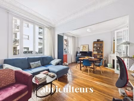 appartement calme de 4 pièces sur cour arborée – 72 m² – paris 15e convention  cour...