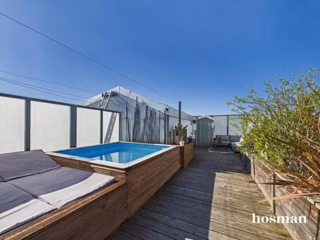 duplex 3 pièces  78 m² carrez avec terrasses de 60 m²  ascenseur  parking  mini piscine - 