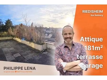 attique à rénover 181m² + terrasse 80m²  rebberg