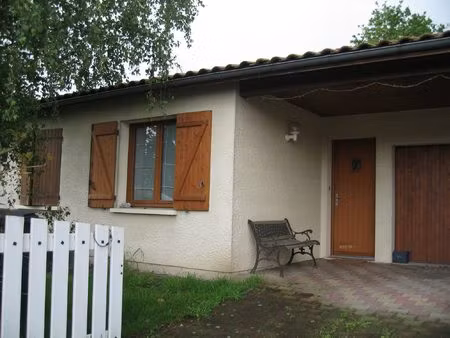maison mitoyenne t4 + garage et jardin