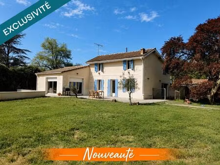 belle girondine en pierre rénovée sur terrain de 1800m²