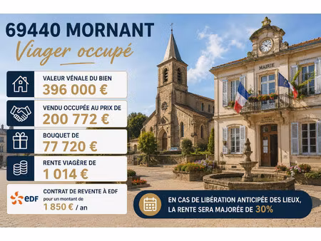 vente maison viager 95 m² mornant (69440)