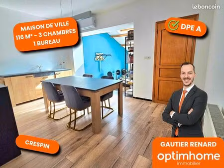 maison de ville 6 pièces 116 m²