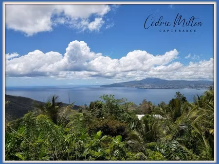 terrain de 1 000 m² vue mer – anses-d’arlet  quartier cocoyers