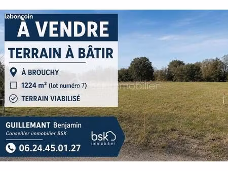 terrain 1 224 m² brouchy