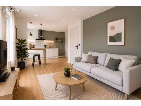 t2 meublé 42 m² rénové — centre rosporden