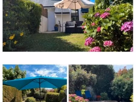 maison avec jardin près fouesnant  bénodet  quimper 2 chambres wifi