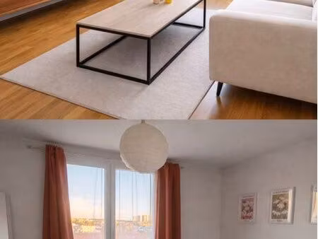 noisy-le-sec – centre-ville – 3 pièces meublé avec balcon (chambre + bureau)