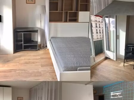studio lumineux tout équipé avec balcon