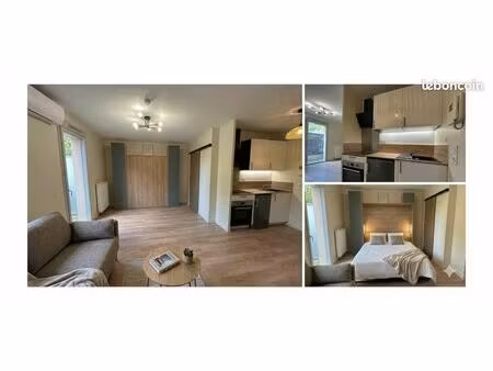 studio 26m² clim entièrement rénové · quartier village · saint-priest · toutes charges com