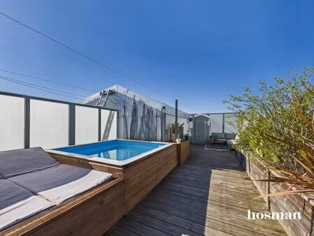 duplex 3 pièces  78 m² carrez avec terrasses de 60 m²  ascenseur  parking  mini piscine -.