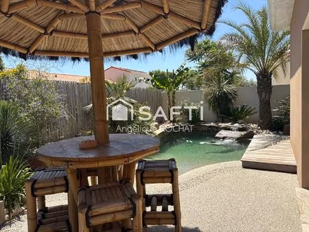 villa contemporaine 3 chambres – roujan  village de campagne proche béziers & pézenas