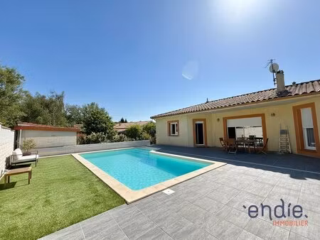 maison 4 chambres - plain-pied - 130 m2 avec piscine - terrain de 900 m2