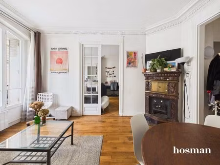 appartement 3 pièces traversant de 59 m² - cheminées et double vitrage - rue de la clef ..
