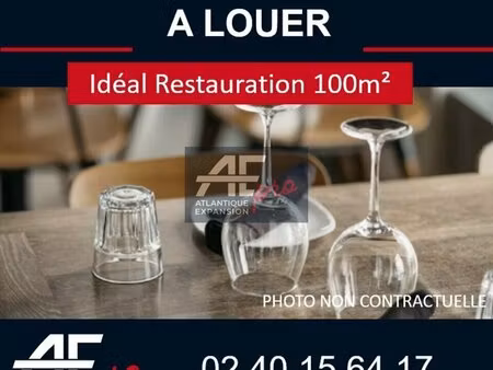 location local commercial 100m² st nazaire 44600