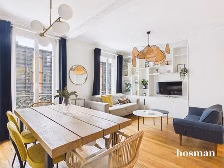 entièrement rénové ! appartement 2 pièces de 48m² - mairie de clichy - rue souchal ...