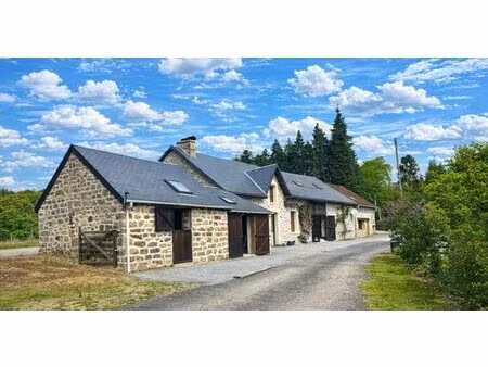 propriété comprenant 2 maisons  une grange  des écuries  un jardin et un enclos.