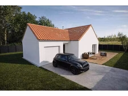terrain avec maison neuve à vendre