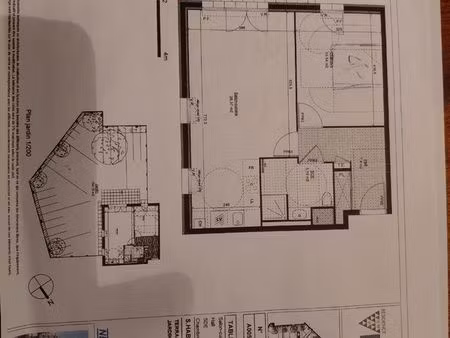 grand t2 en rez-de-chaussée de jardin