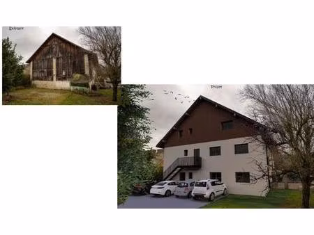 a vallières-sur-fier  permis accepté pour création de deux appartements (dont 1 duplex) av