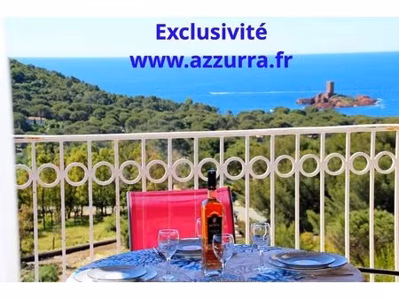 agay cap esterel le hameau superbe 2 pieces dernier etage terrasse d'angle
