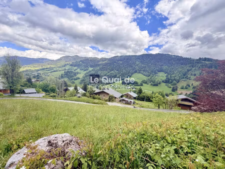 flumet – le pontet – terrain constructible 669 m² – vue m