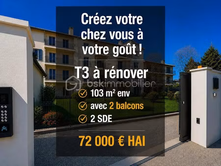 vente appartement 3 pièces 103 m² à saint-christol (84390)  72 000 €