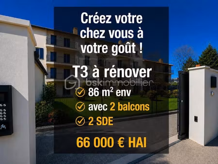 vente appartement 3 pièces 86.19 m² à saint-christol (84390)  66 000 €
