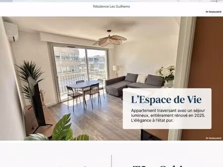 appartement t2 cabine rénové