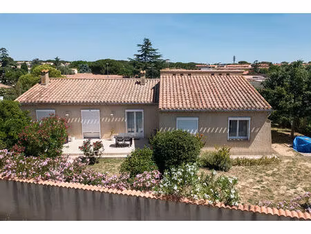 carcassonne - trebes villa t5 190m² (136m²) avec jardin arobré  vaste garage  et pac
