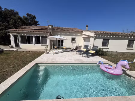parignargues villa de 135 m2 avec piscine sur terrain de 270