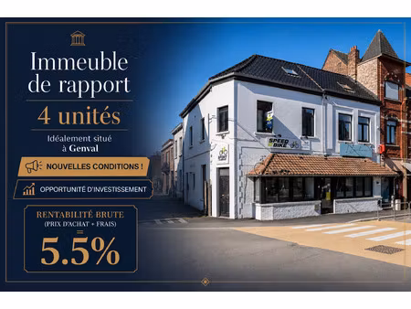 immeuble mixte à vendre avec terrasse et jardin   genval (vbe28823)