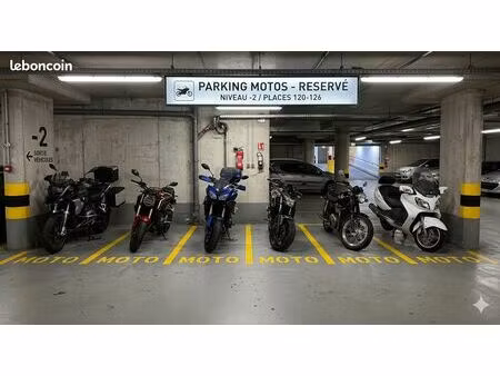 ? [moto] place de parking sécurisée en sous-sol - résidence neuve