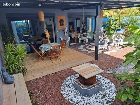 villa f4 meublée 143 m² à louer – saint-andré – 3 chambres – parking – terrasses – quartie