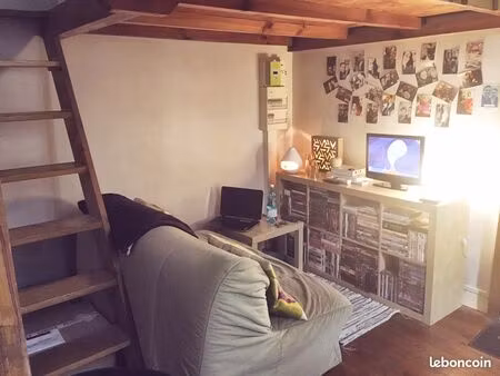 studio 16m² tondu  parquet  mezzanine