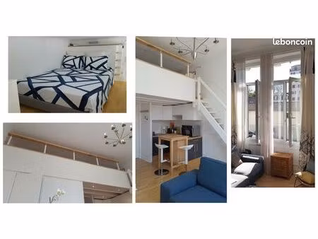 appartement 24 m2 calme et lumineux  exposition sud / mezzanine 13 m2 / saint charles / ba