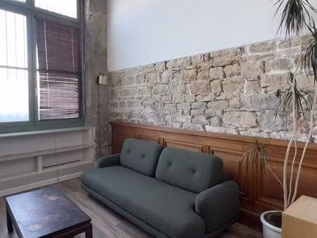 lumineux t2 meublé 56 m² en rdc – pentes croix-rousse