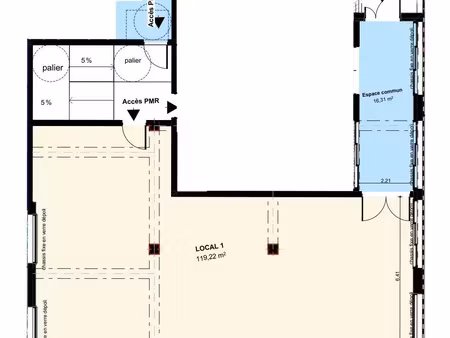 vente commerce 119 m² lunel (34400)