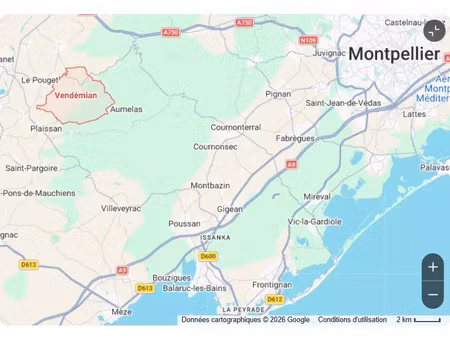 vente terrain 497 m² gignac (34150)