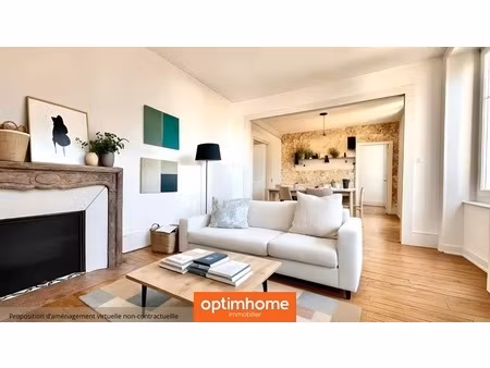 appartement de charme rénové avec balcon  cave et faible charges – 75 m² – lumineux & élég