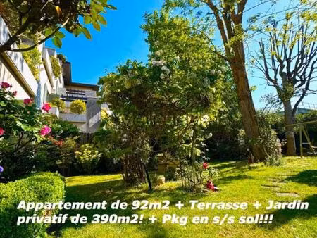 magnifique appartement de 4 p + jardin privatif de 390m2!