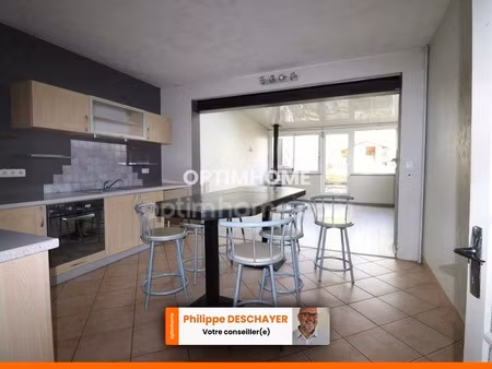 maison de centre ville de 134 m² - 4 chambres - garage - jardin 160 m²- le dorat - 87210
