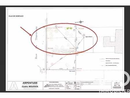 vente terrain à bâtir 476 m²